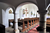 Szent Máté-templom karzata alatt. Fotó: Somogyi Márk - www.somogyimark.hu